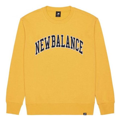 New Balance Men's New Balance Alphabet Printing Round Neck Casual Pullover Yellow MT03515-ASE