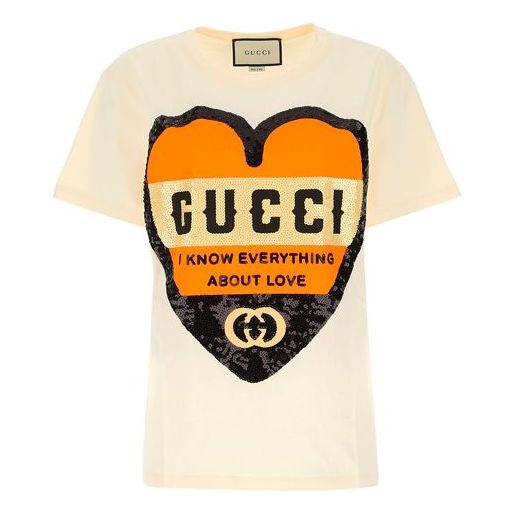 Gucci Love Print Oversize T-Shirt 'Sunkissed' 492347-XJB72-9756 - KICKS ...