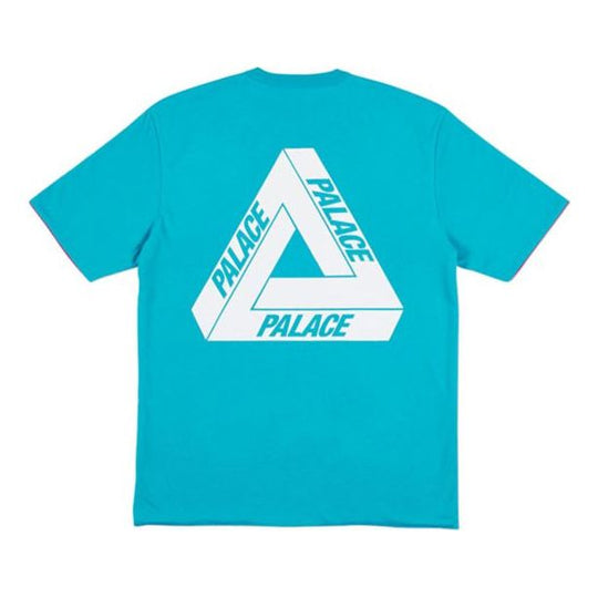 PALACE Reverso Og Large Triangle Logo Double Sided Short Sleeve Green Lake T-Shirt P14ES064