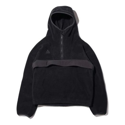 WMNS) Nike ACG Half Zipper Fleece Pullover 'Black Anthracite