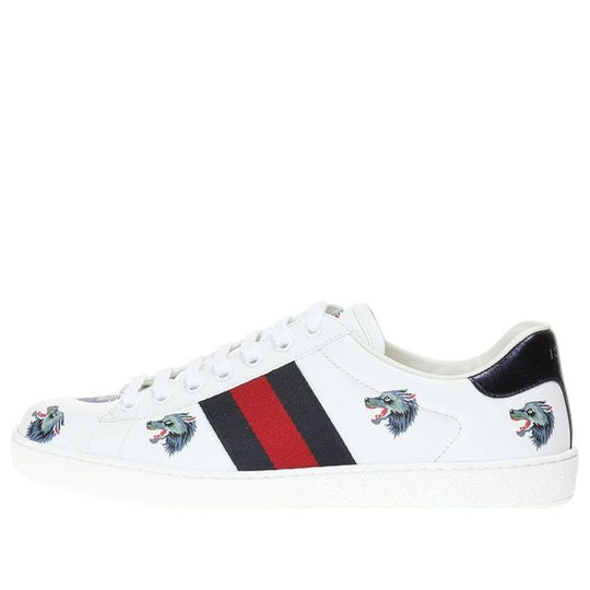 Gucci Ace Leather 'Wolf' 386750-0H810-9082