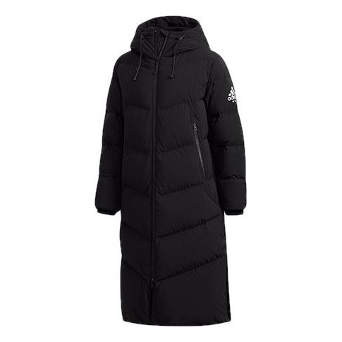 Men's adidas Sleeve Long Black Hooded Down Jacket CK8616 - KICKS CREW