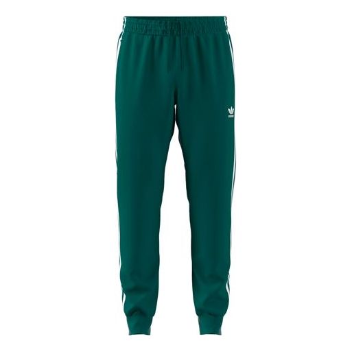 adidas originals Sst Tp Logo Embroidered Sports Pants Green EJ9701 ...