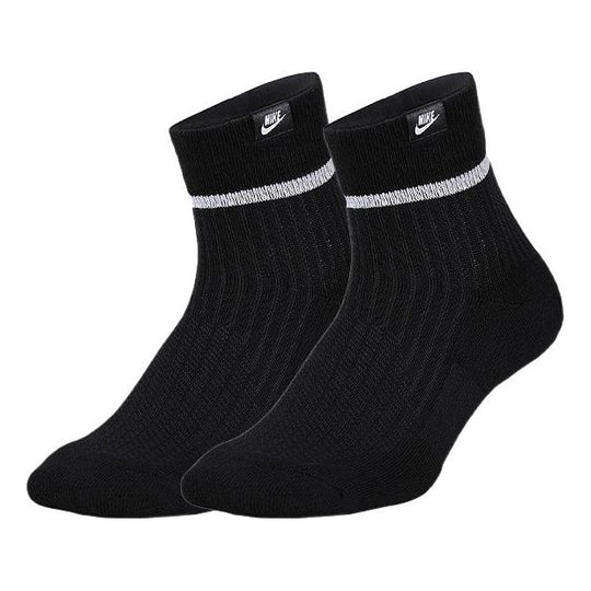 Nike Essential Ankle Basketball Sports Socks Couple Style Black SX7167 ...