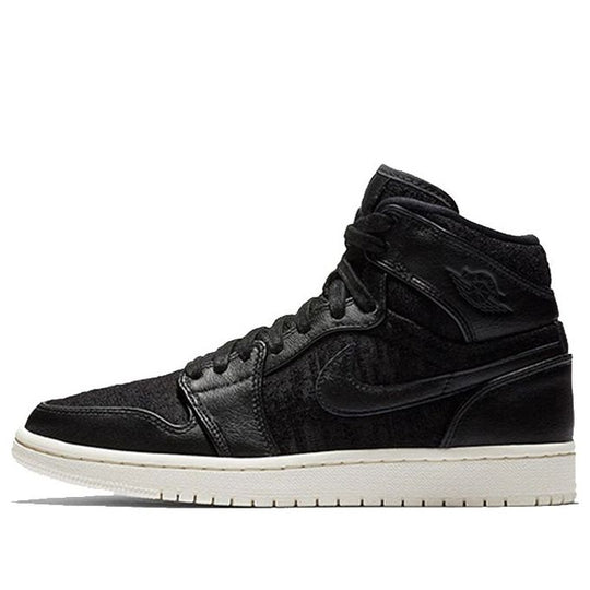 (WMNS) Air Jordan 1 Retro High Premium 'Black' AH7389-001 Retro Basketball Shoes  -  KICKS CREW