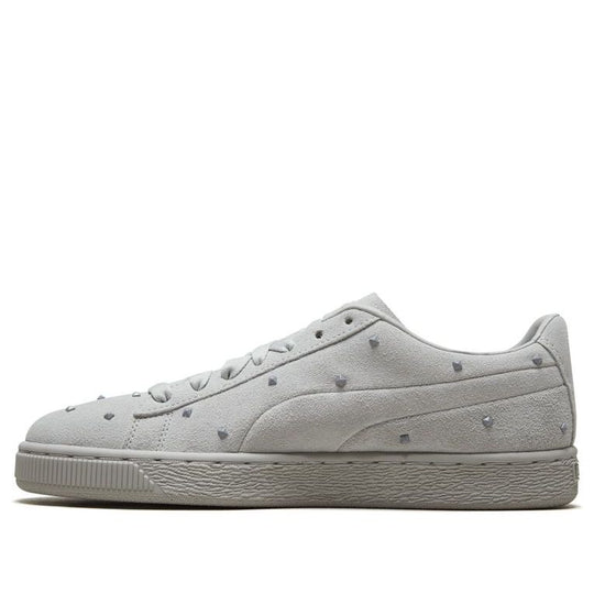 (WMNS) PUMA Suede Studs Grey Lace Up Sneakers 369563-01
