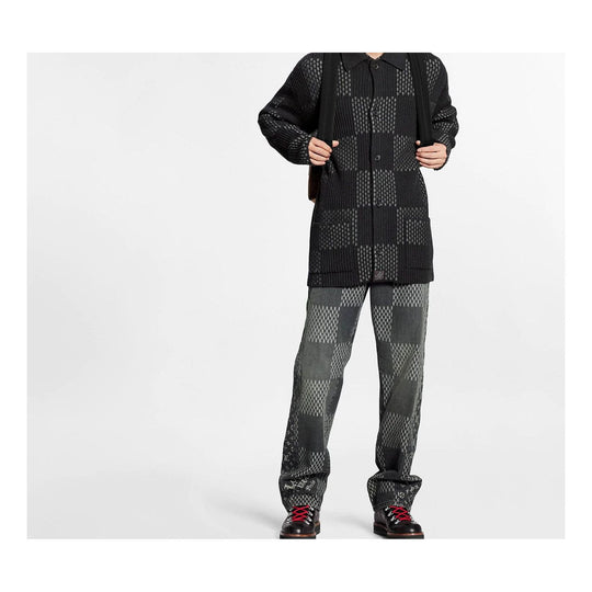 Louis Vuitton black Damier Cropped Sweatpants