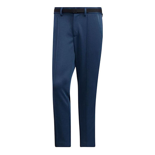 Men's adidas Solid Color Straight Casual Sports Pants/Trousers/Joggers Navy Blue H64629