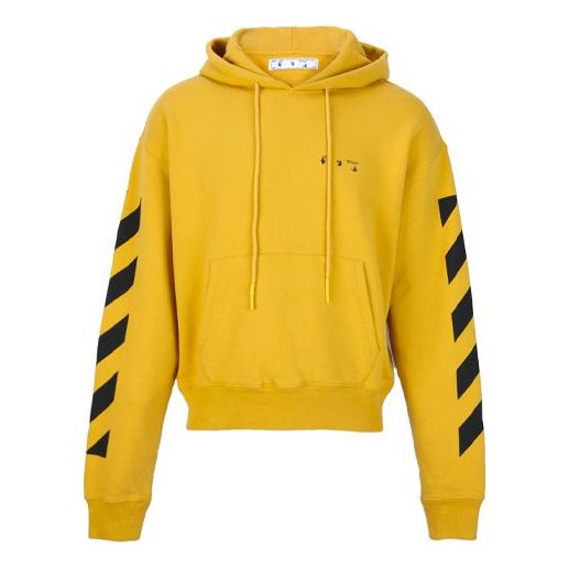 OFF-WHITE Pattern Printing Loose Ordinary Version Yellow OMBB037F20FLE0041610