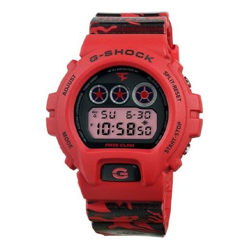 CASIO G-SHOCK X FaZe Clan Anniversary Watch DW-6900FAZE20-4CR Red Digital DW-6900FAZE20-4CR2021 Watches - KICKSCREW