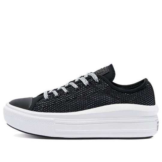 (WMNS) Converse Chuck Taylor All Star Move Low 'Black White' 570794C