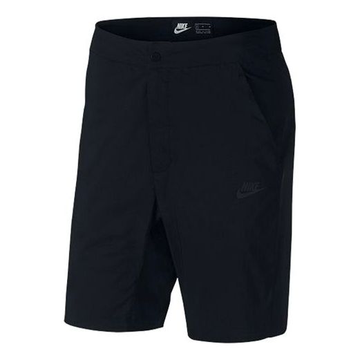 Nike Sportswear Solid Color Woven Breathable Athleisure Casual Sports Shorts Black 927926-010