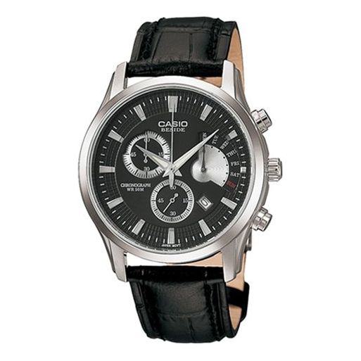 Casio Fashion Stylish Analog Watch 'Black Silver' BEM-501L-1AV