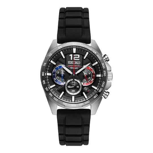 Men's SEIKO Sports Waterproof Black Red Blue SSB347P1 Watches - KICKSCREW