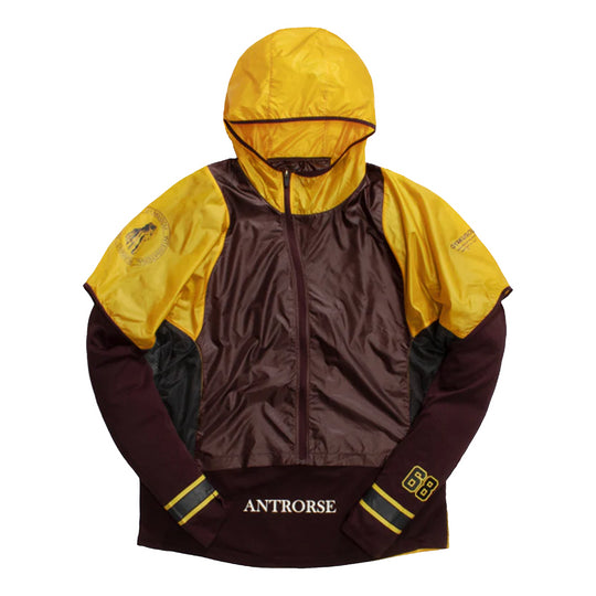 Men's Nike Colorblock Outdoor Sports Hooded Jacket Autumn Brown 'Gold ...