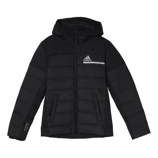 adidas Outdoor Sports Slim Fit hooded down Jacket Black GK5929
