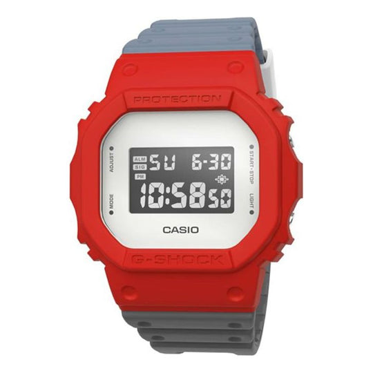 CASIO G Shock Series Waterproof Watch Gray/ Red Digital DWE-5610-PARK Watches - KICKSCREW