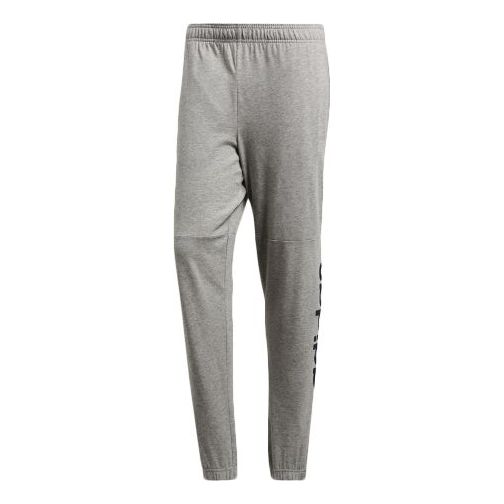 adidas Essentials Linear French Terry Cuffed Pants 'Grey' BQ9105