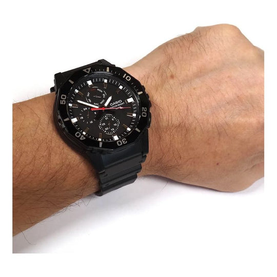 Men's CASIO quartz Watch MRW-400H-1A Mens Black Analog MRW-400H-1A2021
