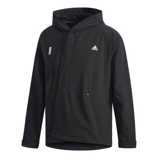 adidas Wj Jkt Wrap Sports Stylish Woven Jacket Black DM5198