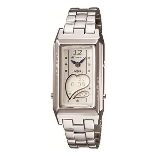 CASIO SHEEN Series Vintage Business Waterproof Watches WMNS Stainless Steel Strap Womens White Analog SHN-6002D-7ADR Watches - KICKSCREW