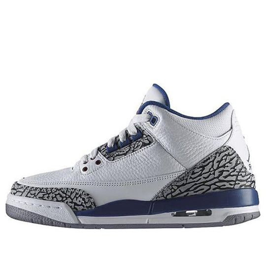 (GS) Air Jordan 3 Retro 'True Blue' 2011 398614-104 Big Kids Basketball Shoes  -  KICKS CREW