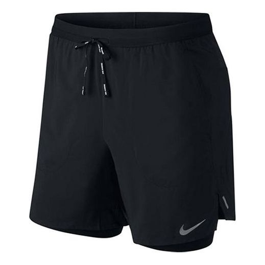 Nike Running Sports Breathable Lacing Shorts Black CJ5471-010 - KICKS CREW