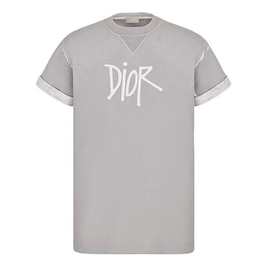 DIOR And Shawn Stussy Collaborative Letter Logo Print Oversized Short