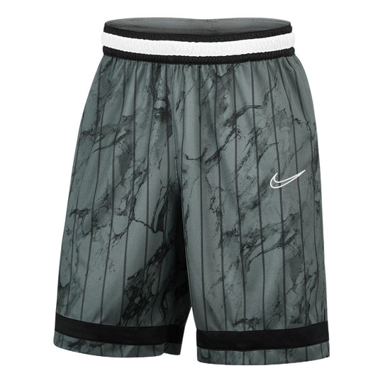Men's Nike Ink Line Design Elastic Waistband Sports Basketball Shorts Gray DD0566-084