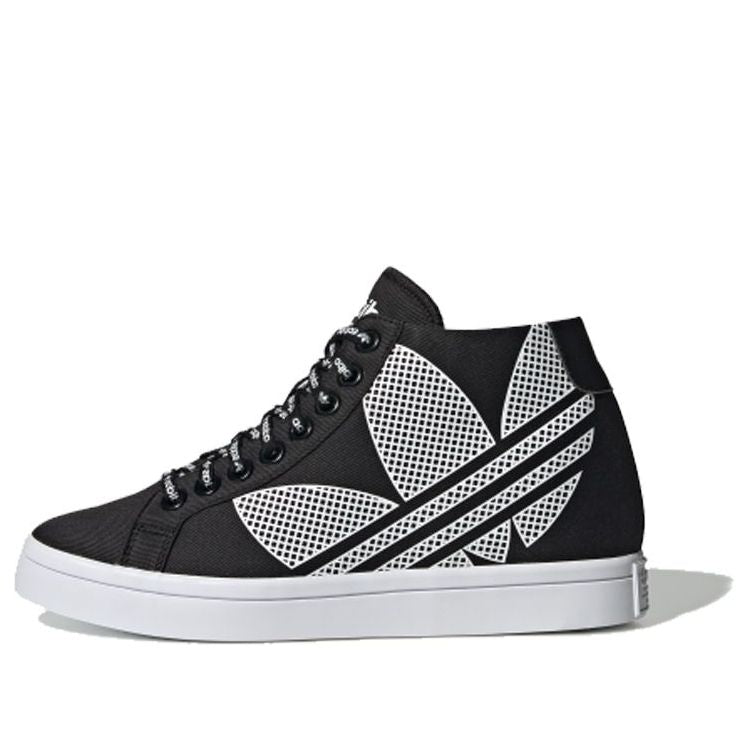 (WMNS) adidas originals Courtvantage Heel Logo 'Black White' FU6819 ...