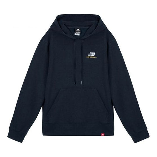 New Balance Embroidered Logo Sports Pullover Navy Blue AMT11550-ECL