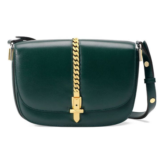 (WMNS) GUCCI Sylvie 1969 Series Single-Shoulder Bag Small-Size Green 601067-1DB0X-3020 Shoulder Bags  -  KICKS CREW