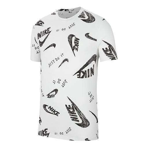 Nike Sportswear Full Logo Short Sleeve 'White' CU9084-100 - KICKS CREW