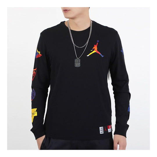 Air Jordan DNA Casual Sports Pullover Round Neck Long Sleeves Black DA6763-010