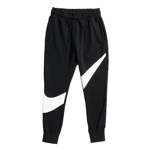 Nike Big Swoosh Black White Large Sports Pants Black AR3087-010