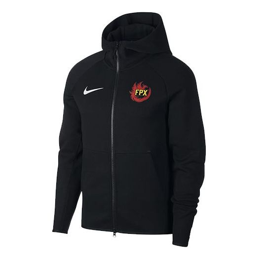 Nike x LPL Crossover (FPX) tournament Zipper Hooded Jacket Black DA214 ...