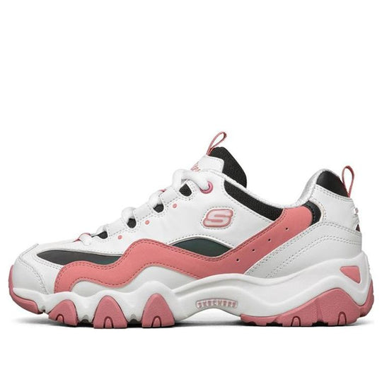 (WMNS) Skechers D'lites 2.0 Running Shoes White/Black/Pink 66666324-PKMT