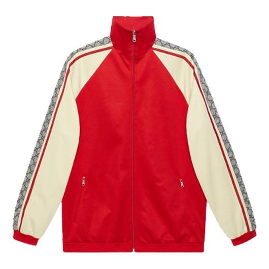 Gucci Patchwork Vintage Baseball Jacket Unisex Red 545601-XJACZ-6116