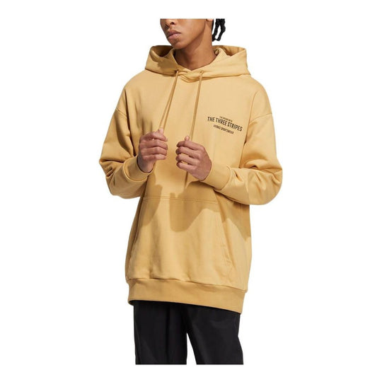 adidas logo hoodie 'Yellow' IB2733