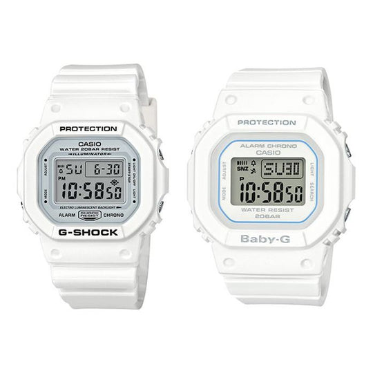 CASIO G-Shock & Baby-G Set 'White' DW-5600MW-7&BGD-560-7D