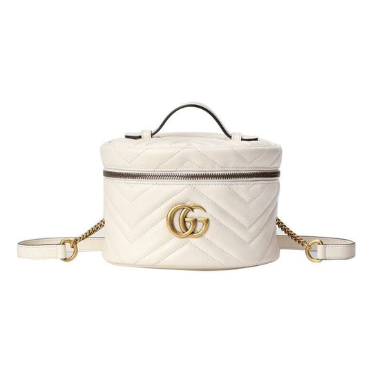 (WMNS) Gucci GG Marmont Series Backpack Mini-Size White 598594-DTDCT-9022
