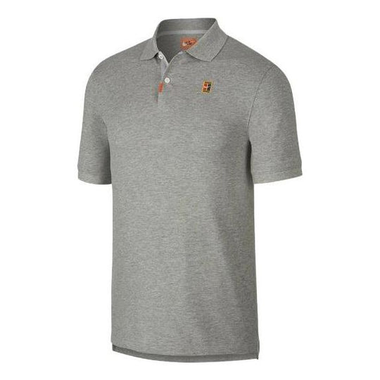 Nike Heritage Polo Shirt 'Grey Heather' CJ9524-063