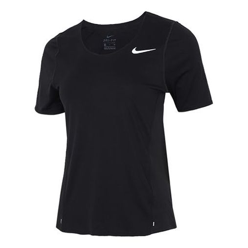 (WMNS) Nike Dri-FIT Training Sports Quick Dry Short Sleeve Black T-Shirt CJ9445-010