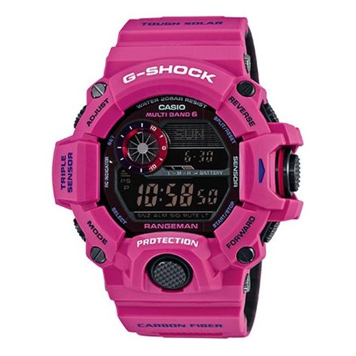 CASIO G-SHOCK Waterproof Sports Shockproof Rose Red Digital GW-9400SRJ-4 Watches - KICKSCREW