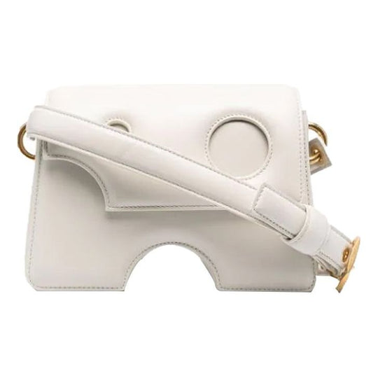 OFF-WHITE Burrow 22 Shoulder Bag 'White' OWNN005S21LEA0010300 Messenger Bag - KICKSCREW