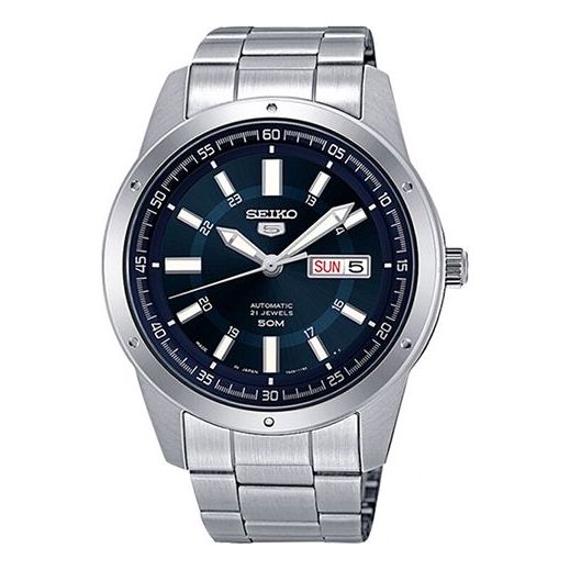 Men's SEIKO Automatic Mechanical Watch No. 5 Japan Blue SNKN67J1 Watches  -  KICKS CREW