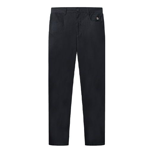 Men's FILA Woven Black Long Pants/Trousers F51M038816F-NV Casual Pants - KICKSCREW