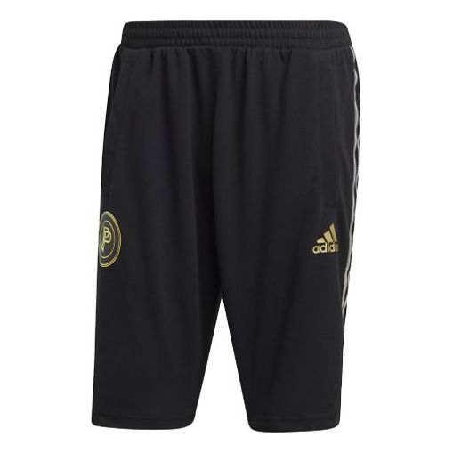 adidas Soccer/Football Training Loose Sports Shorts Black FI0715