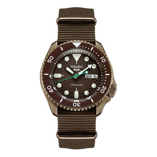Men's SEIKO No. 5 42.5mm Mechanical Classic Watch Brown SRPD85K1