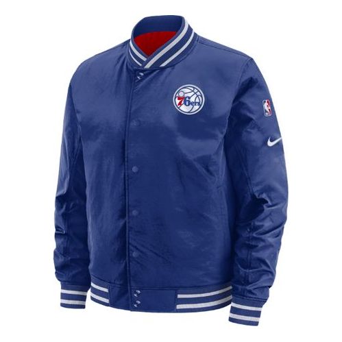 Nike Philadelphia 76ers Reversible Stay Warm Sports Jacket Navy Blue D ...